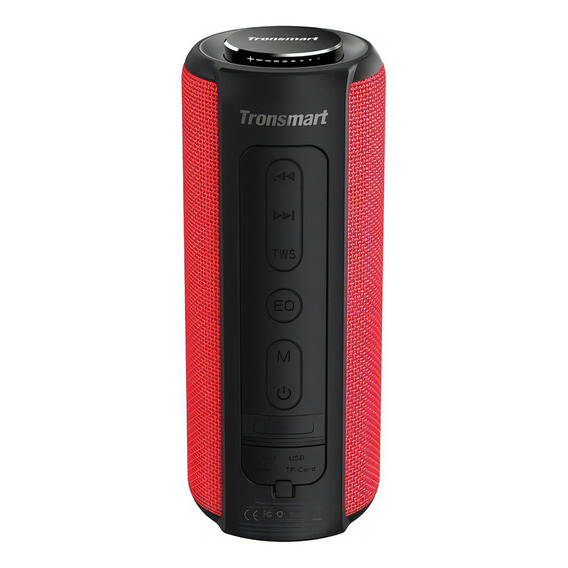 Parlante Tronsmart T6 Plus 40w Como Sony Y Jbl Color Rojo