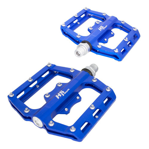 Pedales Para Bicicleta Bmx 1/2 Aluminio Azul Alnc-2017 Hs