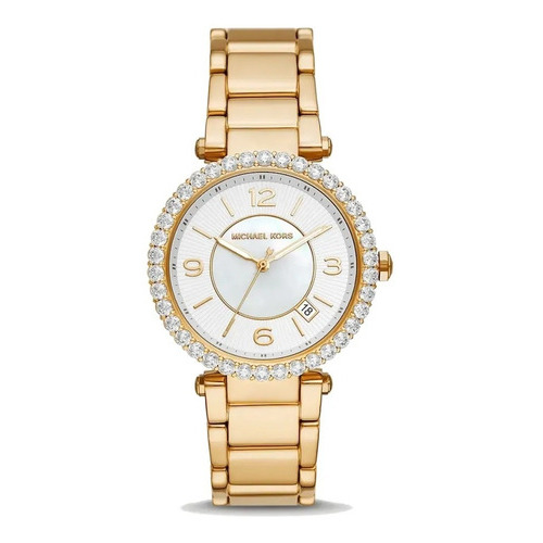 Reloj Michael Kors Parker Mk4693 Dorado E-watch Color del fondo Blanco