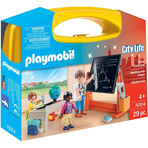 Figura Armable Playmobil City Life Maletín Grande Colegio 3+ Cantidad de piezas 29