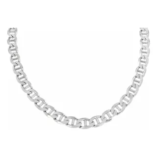 Cadena Grande Collar  Marinera En Plata Solida Ley 925 