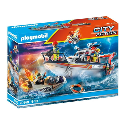 Juego Playmobil City Action Operación Lucha Contra Incendios 95 Piezas 3+