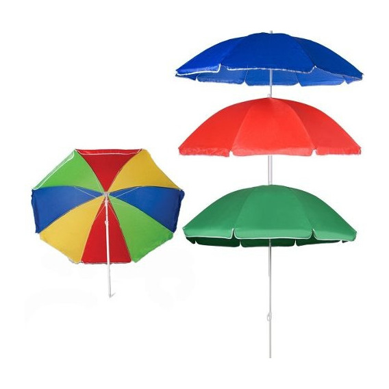 Parasol Grande Premium Sombrilla Playa Reforzada Antiviento 