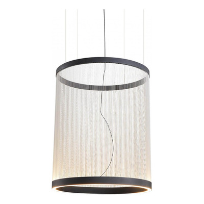 Colgante Hilo 2 Led Integrado 60w Diseño Beige 55x70cm