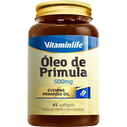 Óleo De Prímula 500mg 45 Cápsulas - Vitaminlife