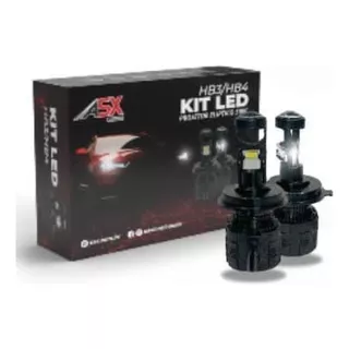 Kit Ultra Led H4 Projetor 50w Bi Volts Lançamento Asx 6000k 