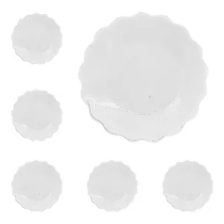 10 Pratinhos Lembrancinha Porcelana Branca Joia Do Dia 9,5cm