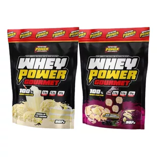 Kit 2 Whey Protein Power Gourmet  Refil Baunilha + Açaí