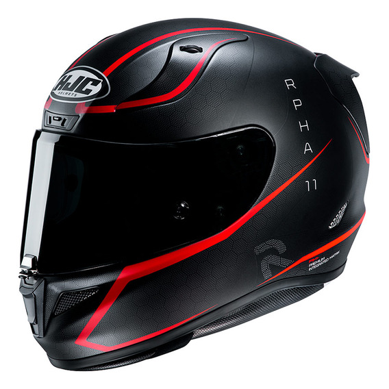 Casco Hjc Rpha 11 Jarban Negro Rojo