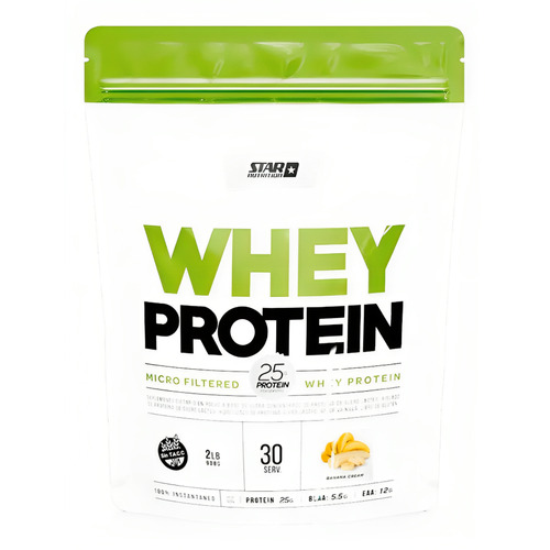 Suplemento En Polvo Star Nutrition Whey Protein Sabor Banana Cream 908g