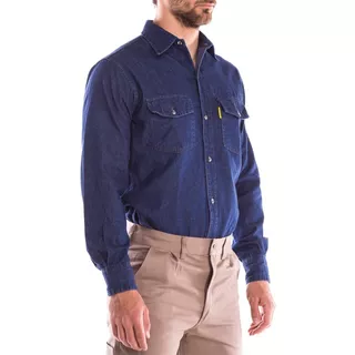 Camisa De Jean Pampero Hombre De Trabajo - Talle 38 A 56