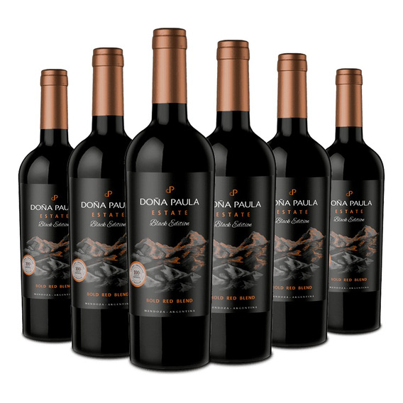 Vino Doña Paula Estate Black Edition Blend 6x750cc Caja X6