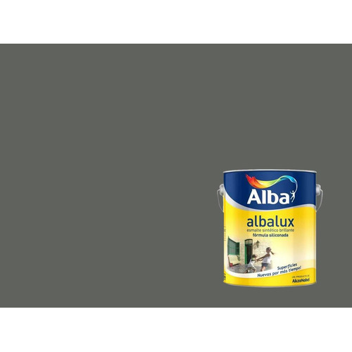 Albalux Colores Brillante 4lt Esmalte Sintetico - Sagitario Color Gris