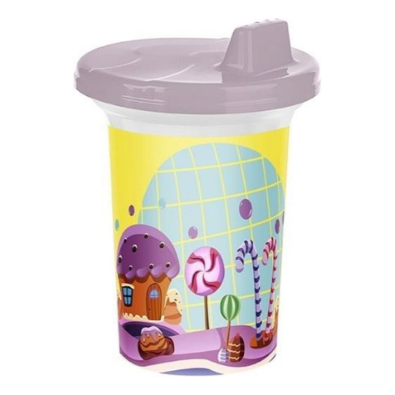 Vaso Entrenamiento Con Tapa Para Niños 300 Ml Titiz Rosa