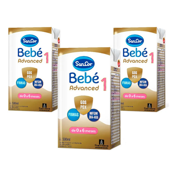 Sancor Bebe 1 Advance Leche Maternizada Brick 500ml X36un