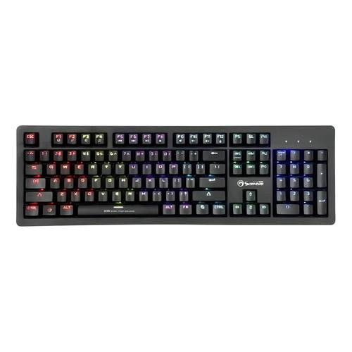 Teclado Gaming Mecanico Marvo Kg945 Negro Español Latinoamérica