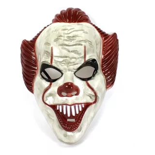 Máscara It Palhaço Assassino Terror Pennywise Halloween Cor Branco