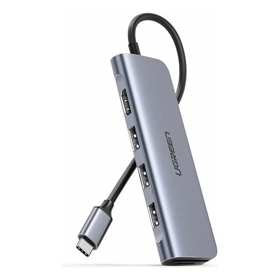 Hub Usb Ugreen 6 En 1 4k Hdmi Tf/sd 5 Gbps Mac Style Usb C