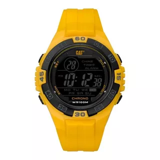 Reloj Caterpillar Hombre Digimax Digital Chrono Sumergible Color De La Malla Amarillo/amarillo/negro