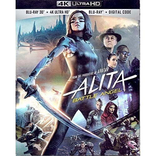 Alita Battle Angel Pelicula 4k Ultra Hd + Blu-ray 3d