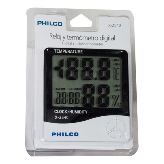 Reloj Digital Philco Termometro Y Humedad