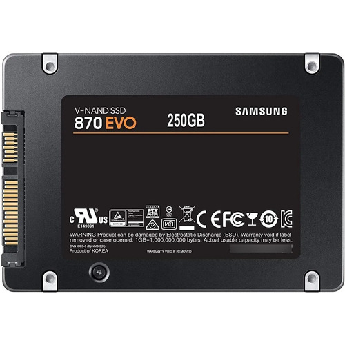 SSD Samsung 870 Evo de 250 GB Mz-77e250