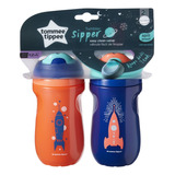 2 Vasos Antiderrame Tommee Tippee Tumblers Sippe 9oz +12m