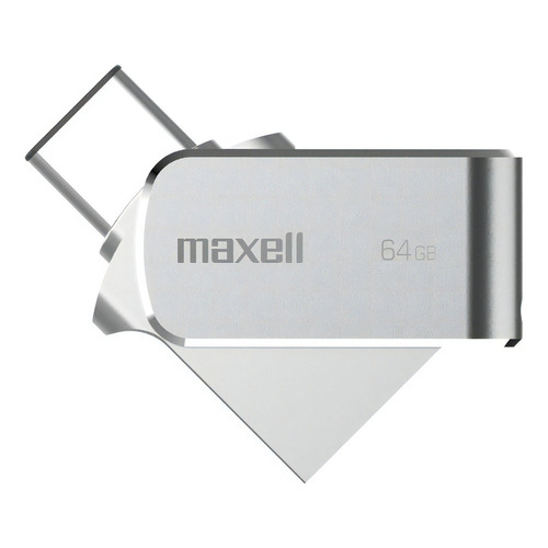 Pendrive Maxell 64gb Usb 3.0 Otg Conector Tipo C Color Gris USB-C OTG64GB3.0