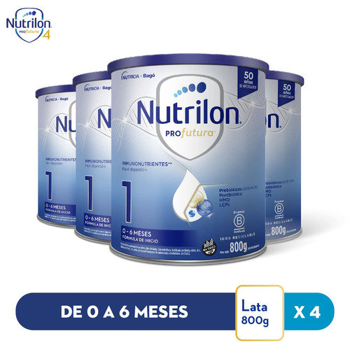 Pack Nutrilon Profutura 1 - Lata 800 gr (4 Unidades)