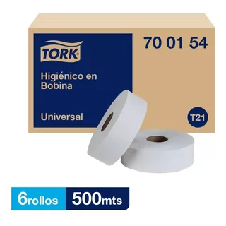 Tork Higienico En Bobina Universal Max Hs 6 Rollos / 500 Mts