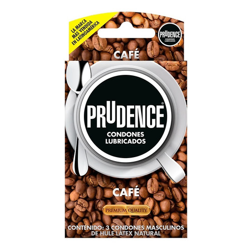Condones De Látex Prudence Aroma Y Sabor A Cafe 3 Condones Premium Quality