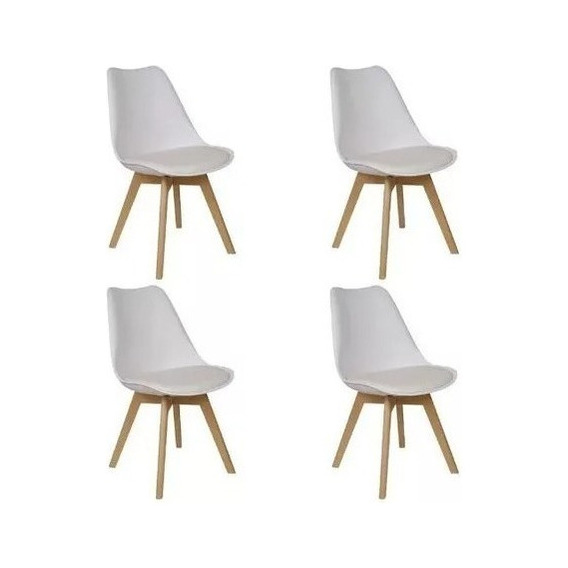 Sillas Tulip X4 Diseño Eames Comedor Living Full Baires4