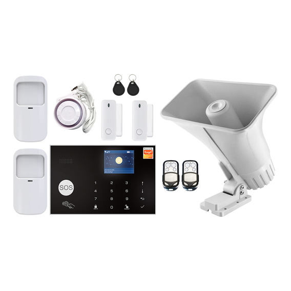 Kit Alarma Casa. 4g + Wifi App Tuya Smart + Sirena Grande.