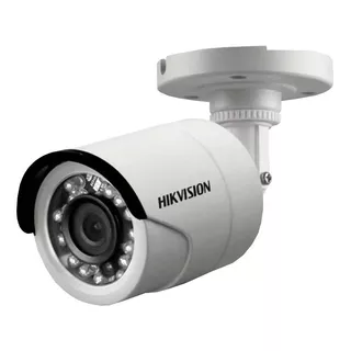 Cámara De Seguridad Hikvision Ds-2ce16d0t-ipf Con Resolución De 2mp Visión Nocturna Incluida Blanca 