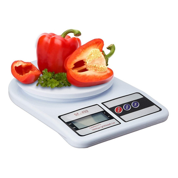Balanza Digital De Cocina De 1 A 10kg A Pilas Sf-400 Febo