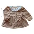 Vestido En Pana Bebe Caramel Con Cuello