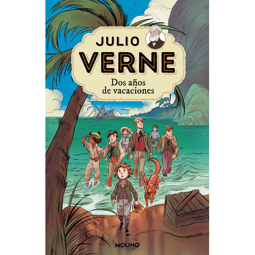 Julio Verne 1 - Dos años de vacaciones, de Verne, Jules. Serie Molino, vol. 1. Editorial Molino, tapa blanda en español, 2022