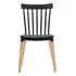 Silla de Comedor Windsor Color Negro X4 Unidades Garden Life