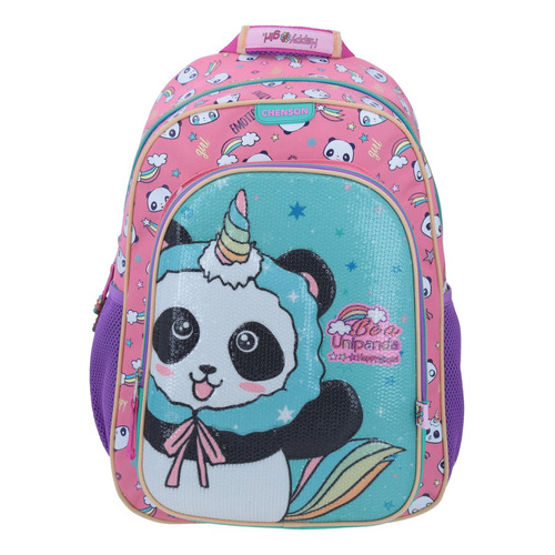 Mochila Grande Rosa Chenson Happy Girl Primaria Nanyt Para N