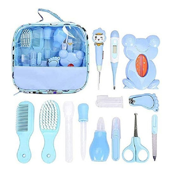 Set-kit De Aseo Personal Para Bebe - Unidad  Color Azul