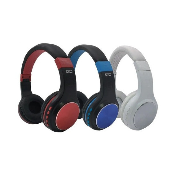 Auriculares Inalambrico Bluetooth Gtc Manos Libres Microfono Color Azul