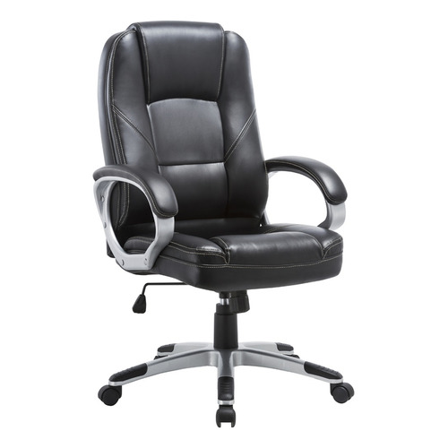 Silla De Escritorio Vanlig Oficina Empresarial Premium Color Negro Material Del Tapizado Cuero Sintético