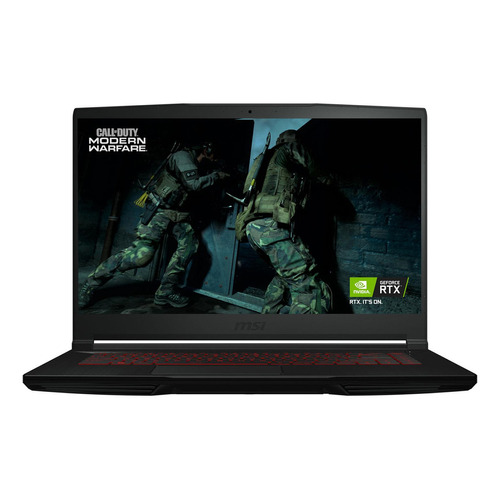 Laptop  gamer  MSI Thin GF63 12VF-439US-V2 negra 15.6", Intel Core i7 12650H  16GB de RAM 1.4TB SSD, Nvidia GeForce RTX 4060 144 Hz 1920x1080px Windows 11 Home
