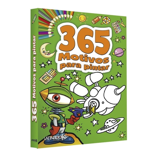 365 Motivos Para Pintar - Verde - Libro Para Colorear