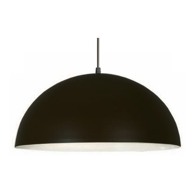 Luz Desing Campana 55cm Negro Cobre Colgante Led E27 220v.