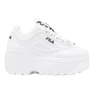 Tenis Fila Disruptor 2 Wedge Plataforma Blanco Dama Original