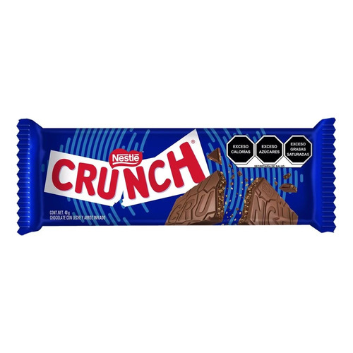 8 Pack Chocolate Con Leche Y Arroz Inflado Crunch Nestle 40