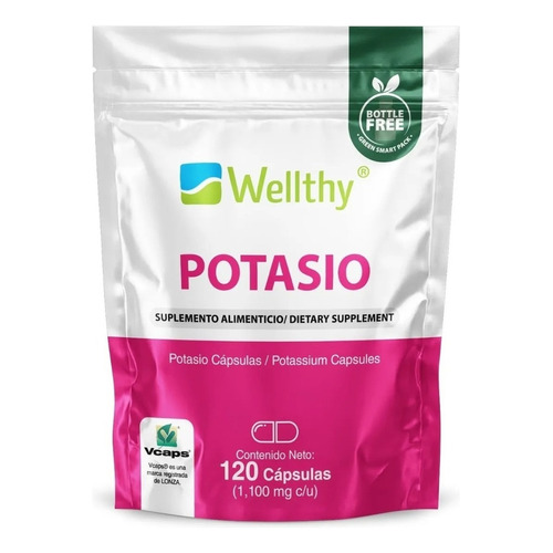 Wellthy Potasio 120 Capsulas