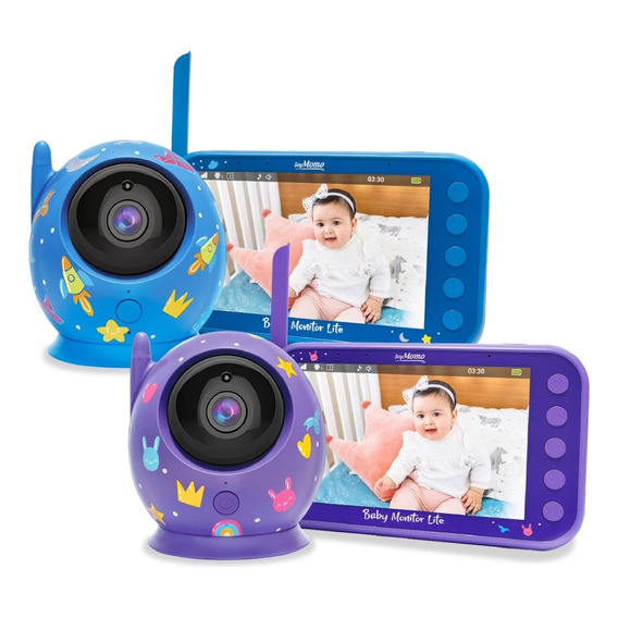 Monitor de video Soymomo Baby Monitor Lite - Pantalla 4,3 Color Morado