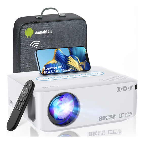 Proyector Xgody Led Android Wifi 8k Full Hd 1080p 8000lumens